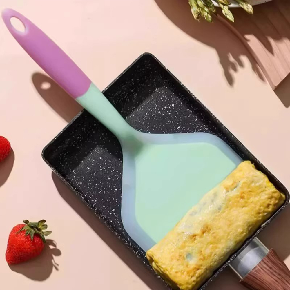 Okonomiyaki Spatula - Silikonowa szpatułka szeroka do naleśników, nieprzywierająca,