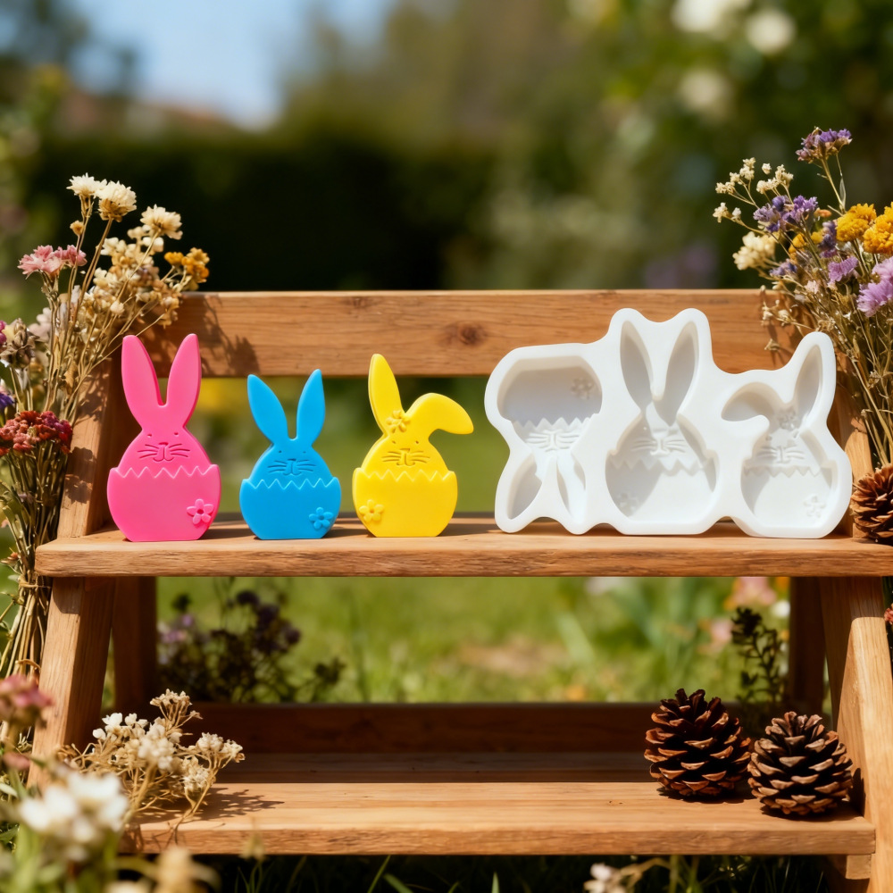 Bunny Cake Mold - Forma silikonowa do dekoracji wielkanocnych DIY,