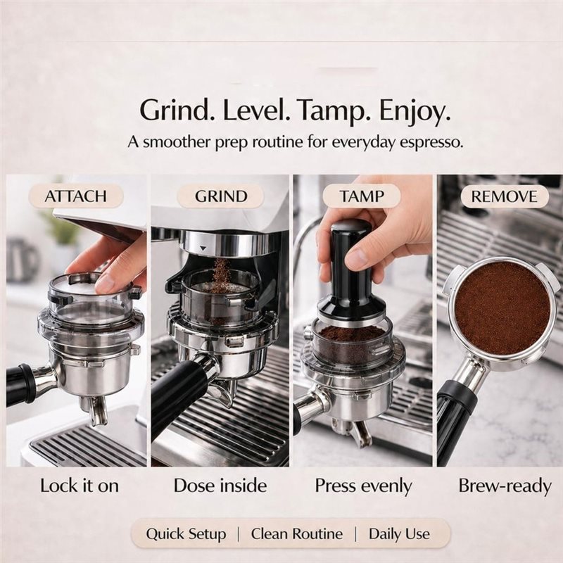 Lejek dozujący B15C 54 mm z mo – Breville Espresso Barista Touch recenzja i cena